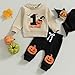 Gureui My First Halloween Baby Boy Outfit 3-6 Months Long Sleeve Pumpkin Patch Sweatshirt Pants Infant Fall Clothes