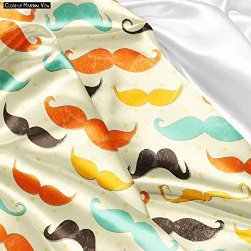 Image of ArtzFolio Vintage Mustache D2 | Pouch Wrist Potli Bag | Bag for Weddings & Casual Parties