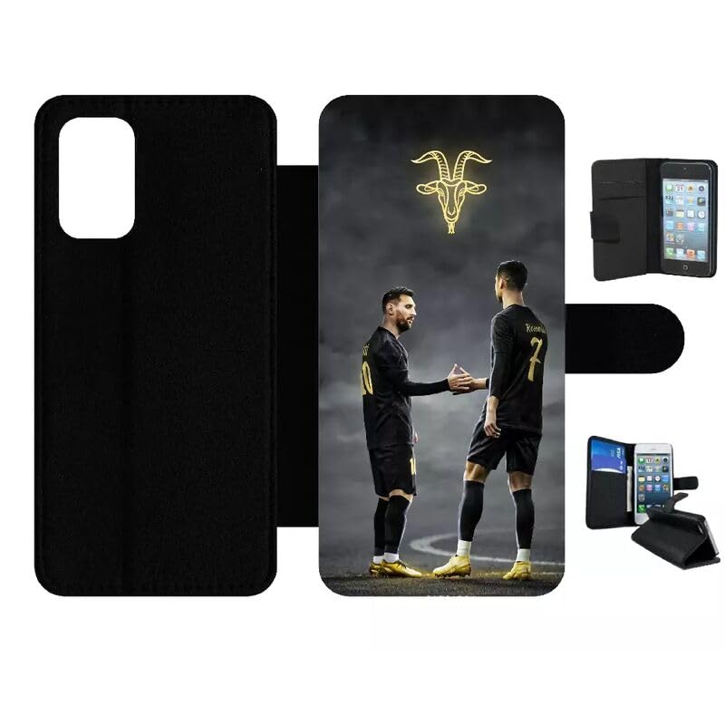 Étui Galaxy A32 5G clapet magnétique motif football chocs