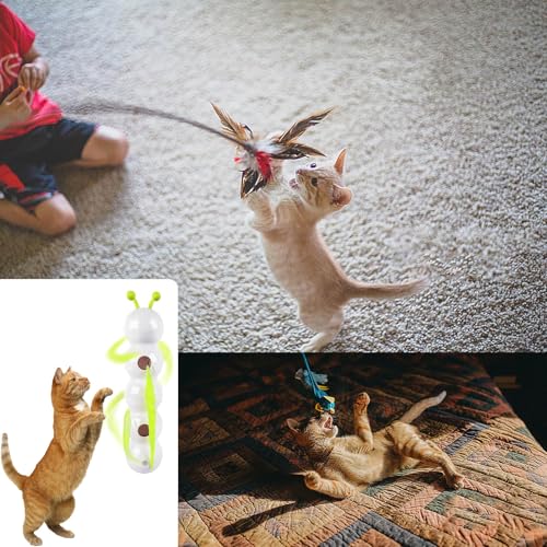 Jouet d'exercice pour chats avec ventouse remplaçable et détection - 3