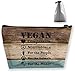 Produktbild Vegan Compassion Animals People Healthy Cosmetic Bags Portable Travel Toiletry Pouch Makeup Bag (Trapezoidal)