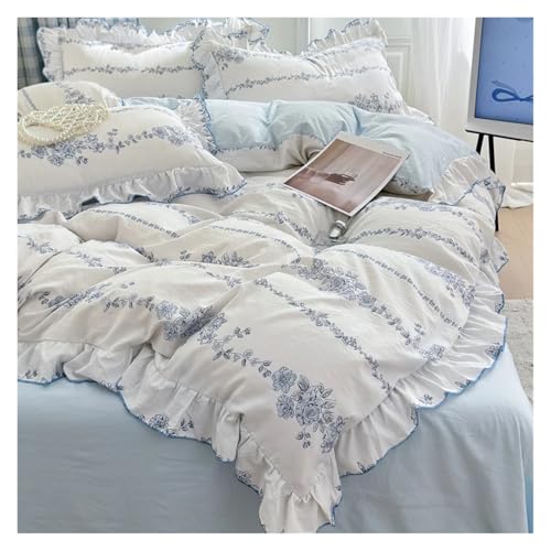 Housse de couette mariage en dentelle rose, cadeau idéal pour les mariés - 6