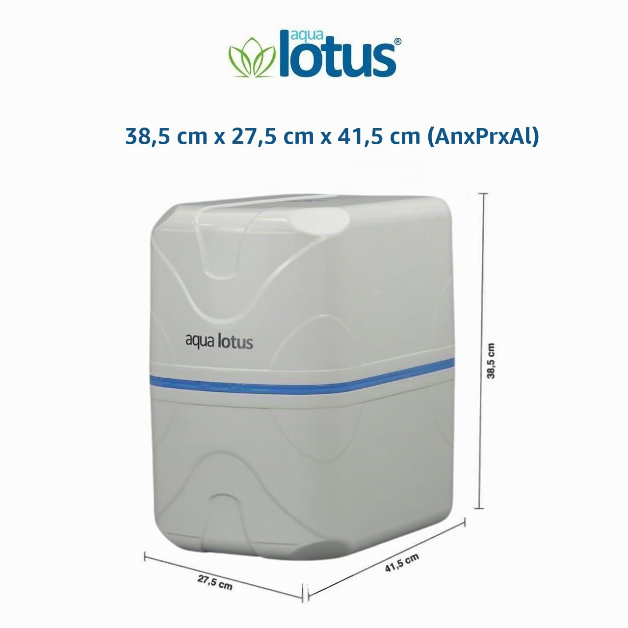 aqua lotus Sistema de ósmosis inversa de 5 etapas, sistema de ósmosis inversa 75 GPD, filtro de agua Aquax