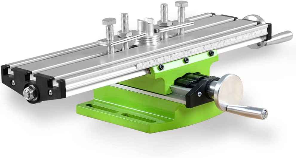 Compound Slide Table Multifunction Worktable Milling Working Table Milling Machine Compound Drilling Slide Table (Small (12.2"-3.55"))