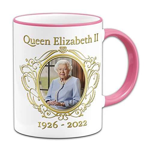 Esteguen Tasse à café « H.R.H Queen Elizabeth II » - Cadeau souvenir royal - In Good Loving Memory of H.R.H Queen Elizabeth II 1926-2022 - Tasse à café de 325 ml _ # 50, (mug-11) Cover