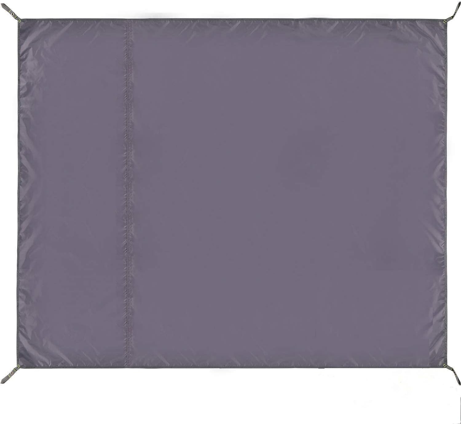 REDCAMP Waterproof Camping Tarp, Grey/Green 4 in 1 Multifunctional Tent Footprint for Camping, Hiking, Backpacking