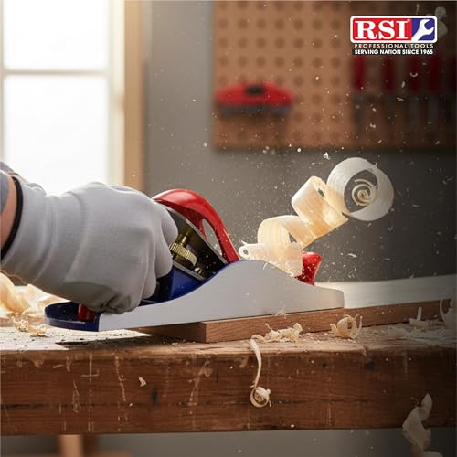 Image of Block Plane Super Heavy Duty Cast Iron Jack Plane Size 110 for Woodworking | Manual Hand Bench Plane with Micro-Adjustable Depth & Comfort Grip Handle