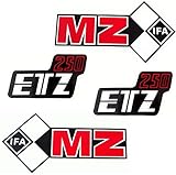 4 teiliges Qualitäts Klebefolien Set für MZ ETZ 250
