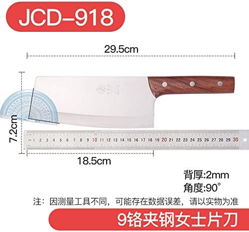 Meat Cleaver,Cleaver Knife, 9Cr18Mov Stainless Knife Light and convenient Lady Kitchen Slice Knife fo Cooking Sharp and Durable Kitchen Tool