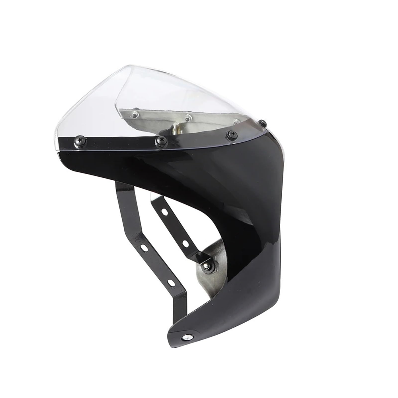 Pasuje do motocykla Sportster, pasuje do motocykla, uniwersalny pasuje do Cafe Racer, 7-calowe zestawy owiewek na kierownicę i reflektory Osłona Reflektora Motocyklowego Osłona Lampy(5)