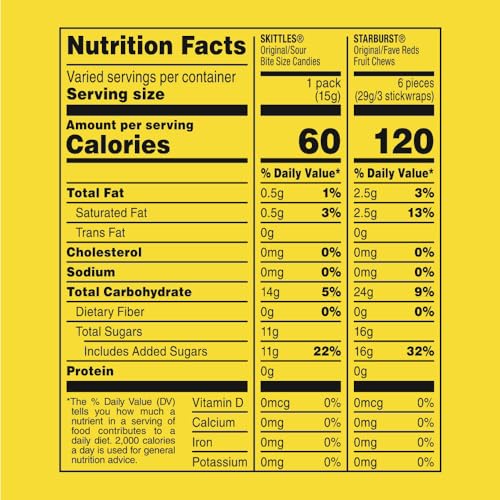 SKITTLES Original and Sour STARBURST Original and FaveRed 31.1Oz, 70Ct Box - image 8