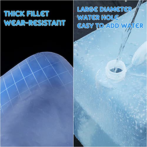 Bokon 30 Pack 5.3 Gallon Collapsible Water Container With Spigot, Camping Water Storage Carrier Jug Foldable Portable Water Cube Emergency Water Storage For Outdoors Hiking Survival Kit #TOP5