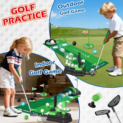 TERRAMUS Upgraded Kids Toy Golf Set