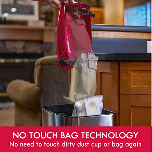 Image of Kenmore BU4020 Intuition Bagged Upright Liftup Vacuum Cleaner 2-Motor Power Suction with HEPA Filter,2 Cleaning Tool for Pet Hair, Carpet and Hardwood Floor, Red
