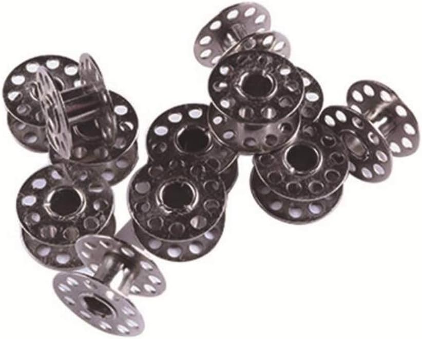 CHSYOO25 x Iron Sewing Machine bobbins spools with Storage Box for Brother Janome Singer Elna Babylock Kenmore