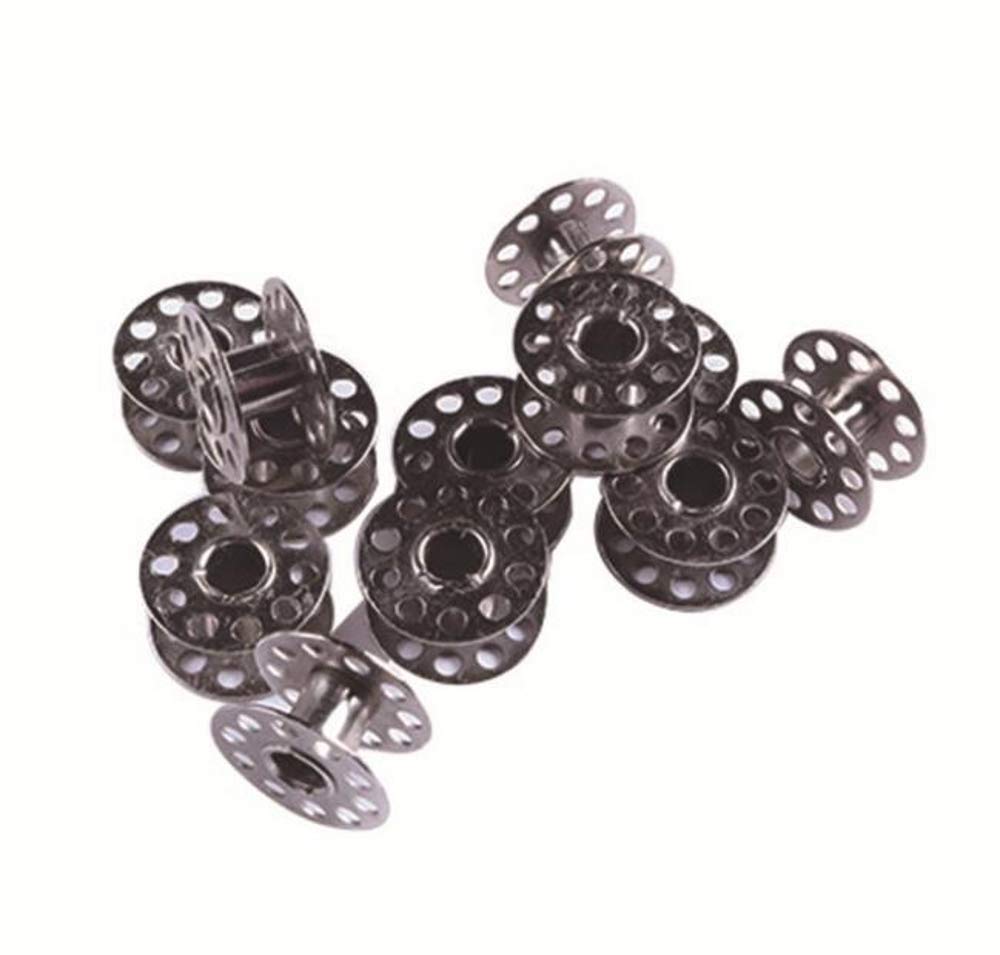 CHSYOO25 x Iron Sewing Machine bobbins spools with Storage Box for Brother Janome Singer Elna Babylock Kenmore