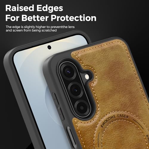 Image of Lunivop for Samsung Galaxy A17 5G Phone Case 6.7 inch PU Leather Brown