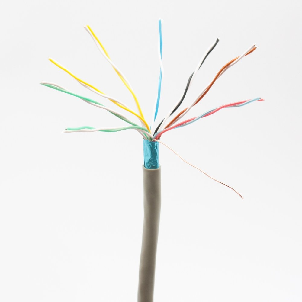 SeKi Cable telefónico 8 x 2 x 0,6 mm, J-Y(ST) Y, 100 m, redondo, para montaje empotrado, línea de instalación de telecomunicaciones de 16 núcleos
