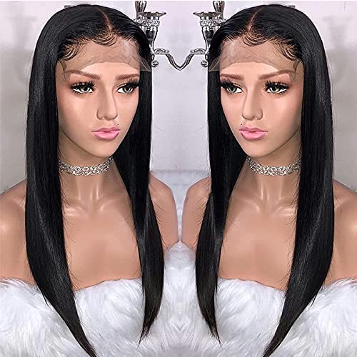 BYOUQ Parrucca donna capelli veri umani lunghi