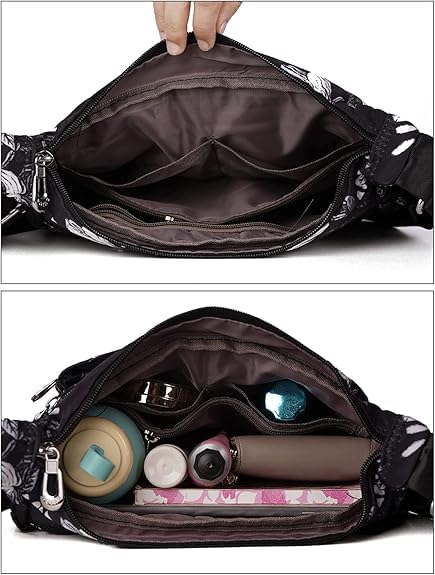 Image of ketmart Crossbody Bags Waterproof for Women Handbags Shoulder Bag with Adjustable Strap Women's Crossbody Purses polyester Fabric.