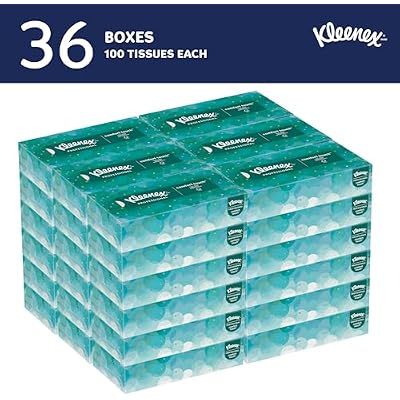 Kleenex Professional Facial Tissue, Bulk (21400), 2-Ply, White, Flat Boxed Format, Designed for Business (100 Tissues/Box, 36 Boxes, 3,600 Sheets/Case)