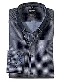 OLYMP Hemd, Bodyfit, Langarm, blau klein Gemustert (2194.74.18) (41)