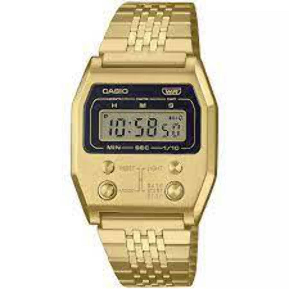 Męski zegarek ze stali nierdzewnej Casio Vintage A1100G-5EF