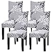 Produktbild Fuloon Stuhlhussen 4er 6er Set, Stuhlüberzug Universal Stretch Abnehmbare Stuhlbezug Protector Cover, für Haus Esszimmer Moderne Hochzeit Bouquet, Hotel, Restaurant Dekor