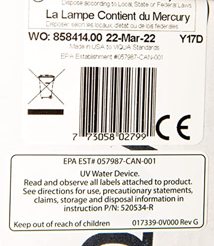 Lámpara UV de reemplazo VIQUA S212RL para sistema VIQUA VT1 miniatura 4
