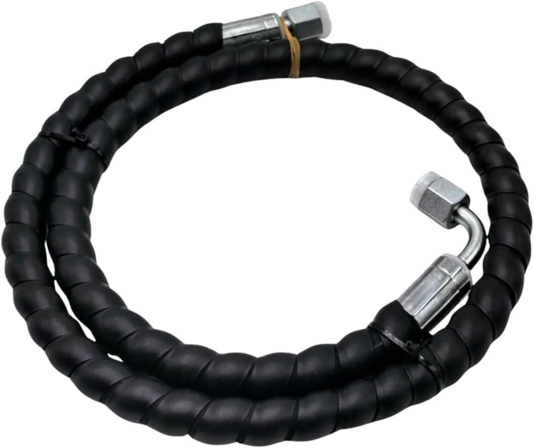 Mini Excavators Hydraulic Hose M14 * 1.5mm Straight + 90° U connector for Mini Excavator Diggers, Fits Rhinoceros XN08, XN10-8, XN12-9 (100cm)