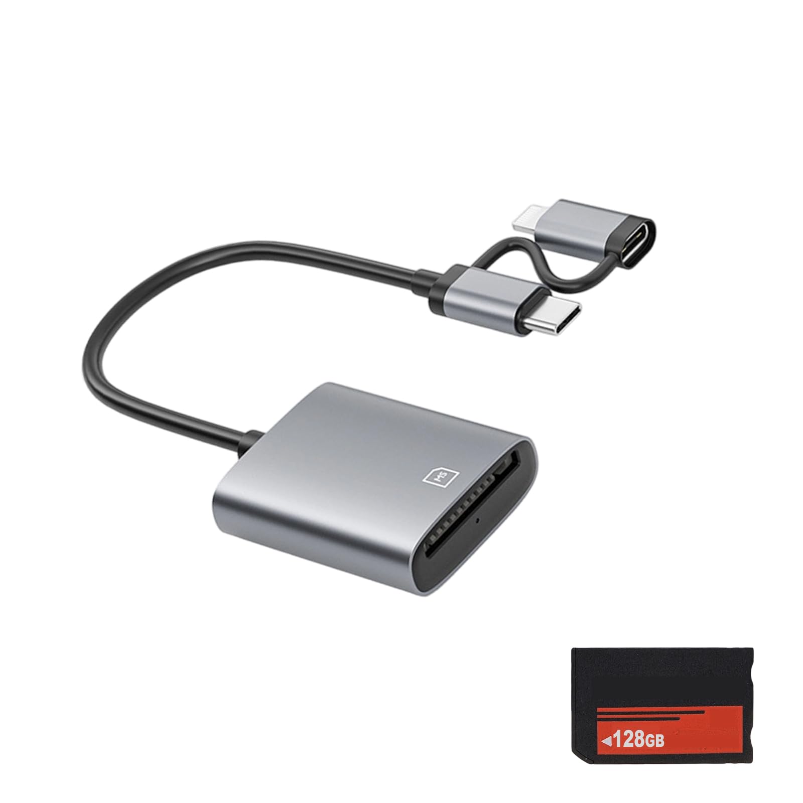 COOLHOOD Set di bastoncini e lettori di trasferimento dati ad alta velocità con archiviazione multipla per riprese continue Fotografia Lettore in metallo ABS