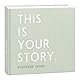 mintkind Baby Memory Journal – 18-Year Milestone Keepsake Book in Sage Green Linen, Baby Gift Photo Album with Thick Paper and Easy Yearly Entrie