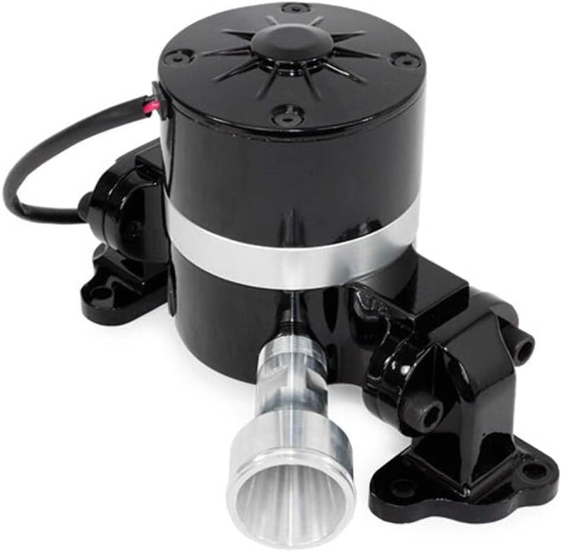 Top Street Performance HC8031BK Black Powder Coat Finish Aluminum Electric Water Pump