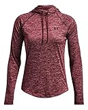 Under Armour Women's Tech Twist Hoodie (as1, alpha, m, regular, regular, Dark Maroon Heather / Black