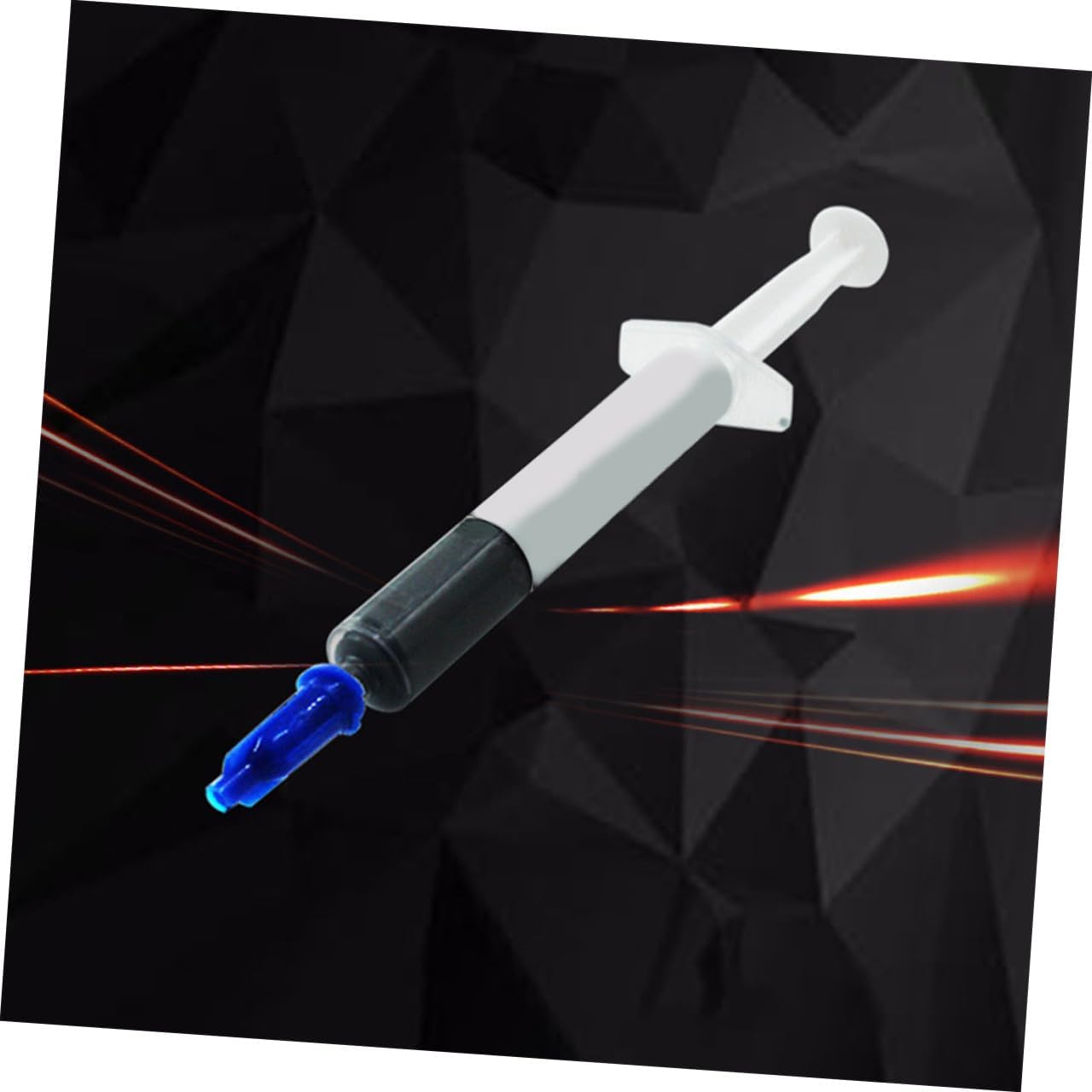 NOLITOY Thermal Paste and Heat Sink Grease Kit 8w Thermal Conductivity, Non-Curing Silicone Compound, Includes 1 Syringe, 2 Finger Sleeves, and 1 Spatula for CPU Gpu Cooling in Computer