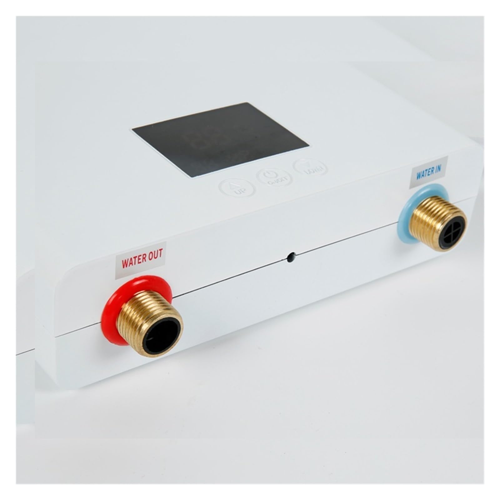 Elektryczny podgrzewacz wody przepływowy, 5500W Natychmiastowy Podgrzewacz Wody Łazienka Kuchnia Montowany Na Ścianie Elektryczny Podgrzewacz Wody Wyświetlacz Temperatury LCD Z Pilotem do prysznica, ł