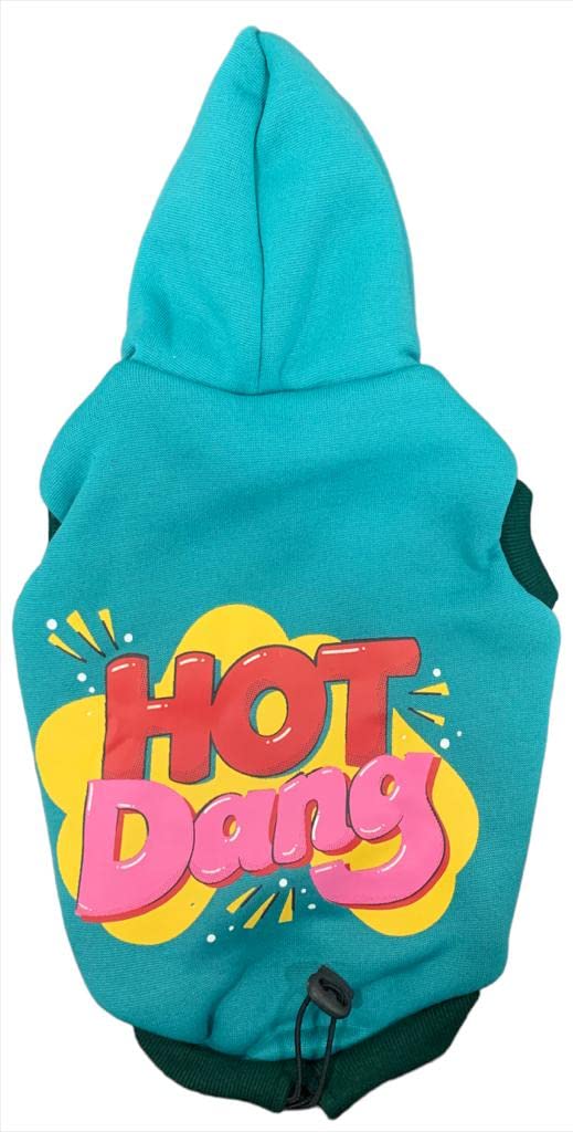 Winter Dog Coat & Hoodie, Hot Dang, Aqua Blue, 12", 150g (B0BNNKBQPN) Amazon Price History, Amazon Price Tracker