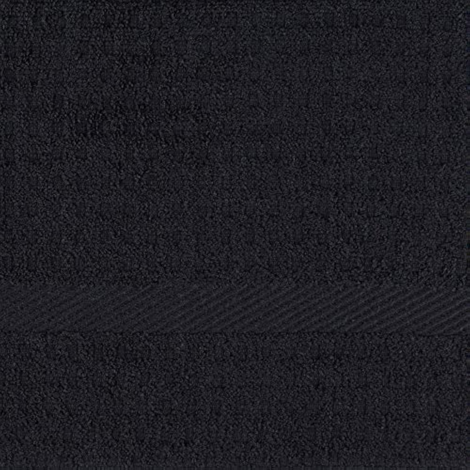 Waffle Terry Towel Black Set of 4