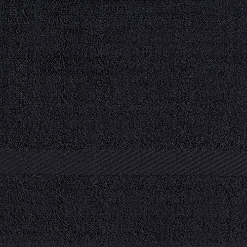 DII Cotton Waffle Terry Dish Towels, 15 x 26 Set of 4, Ultra Absorbent, Heavy Duty, Drying & Cleaning Kitchen Towels-Black - Image 4