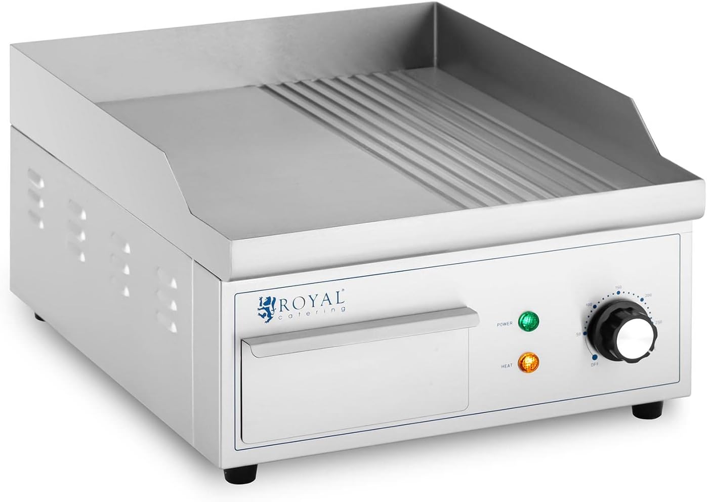 Chauffe-plats Royal Catering RCHP-400/3 - 3 Bacs 2L - 400W - Inox