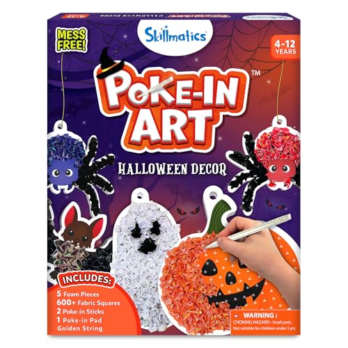 Image of Skillmatics Poke-in Art - Halloween Decor, DIY Wood Craft Kit for Kids