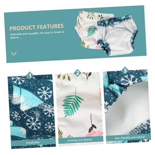 Vaguelly 2 Peças Fraldas De Calças De Treinamento Fraldas Infantis Roupas De Cama De Dormir Calças D