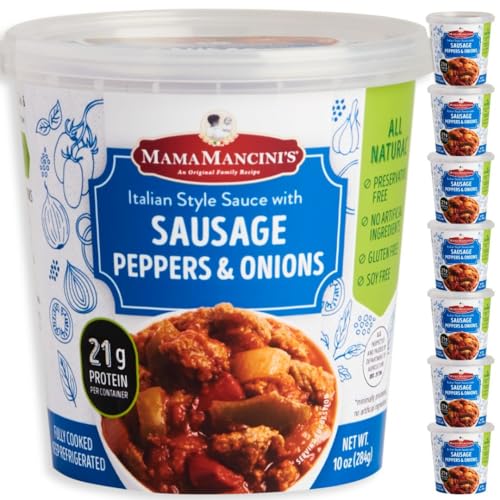 Mama Mancini's Gluten Free Sausage, Peppers & Onions Microwave Meals in Italian...