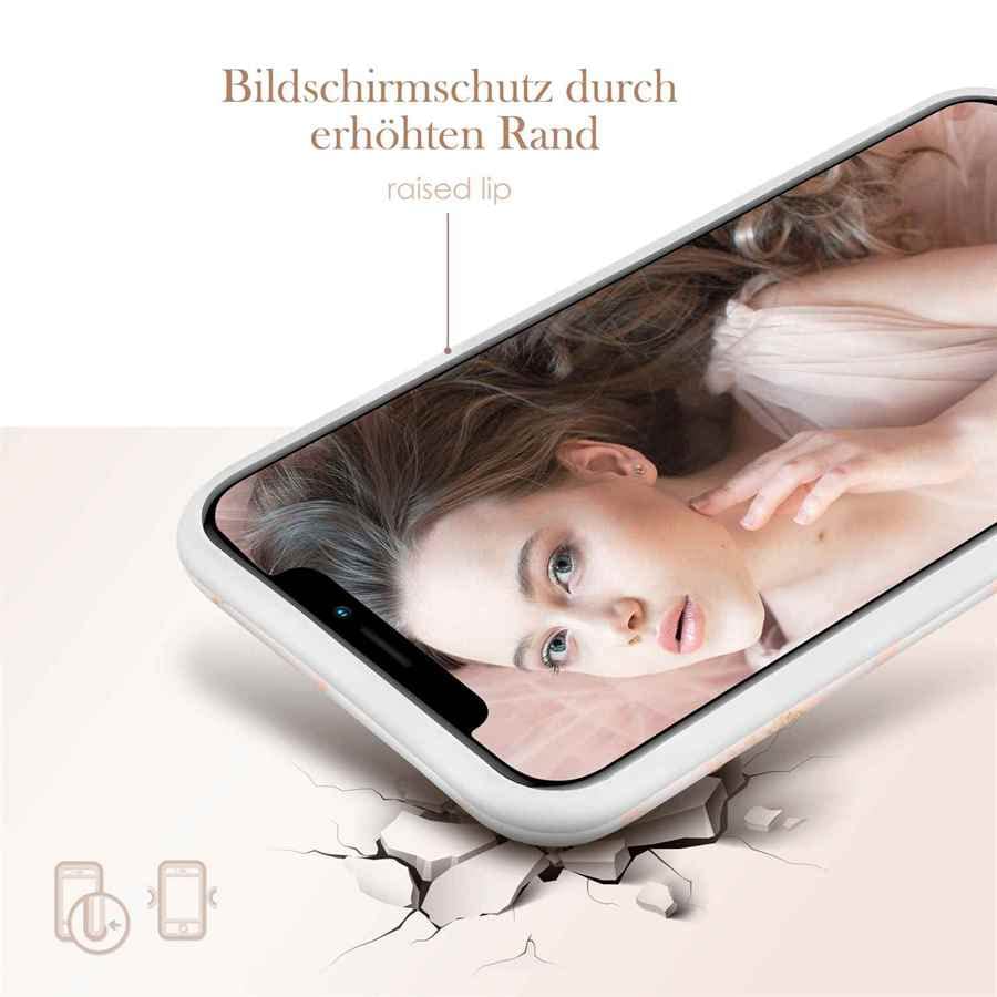 Coque Apple iPhone 12 effet marbre finition pailletée premium ONEFLOW Sense - 4