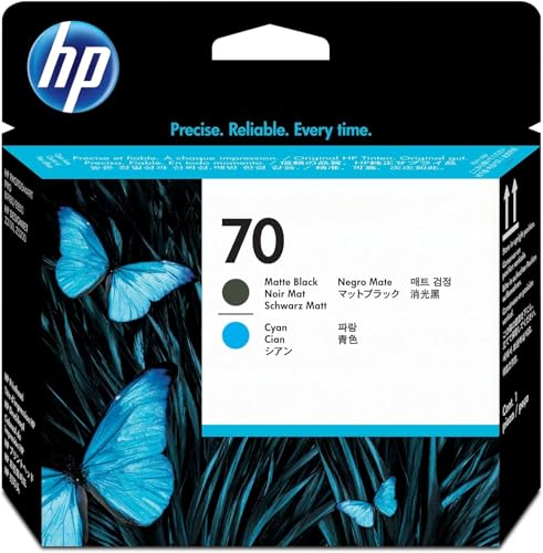 Cabezal Impresión HP 70 C9404A Negro Mate Cian DesignJet Z2100 Z3100 Z3200 Z5200