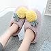 Chaussons À Mémoire Confortable Pour Femmes / Hommes - Mousse Muette Chaude Fuzzy Peluche En Peluche Faux Fur Doublure, Dessins Animés Fruits Ladies' Slip On Pour Chaussures Maison Avec Antidéra
