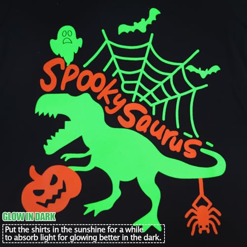 Toddler Boys Girls Halloween T-Shirt Kid Pumpkin Short Sleeve Shirts Skeleton Graphic Clothes Tee Tops 2-7T4