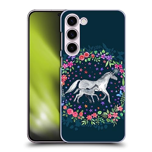 Head Case Designs Officially Licensed Micklyn Le Feuvre Unicorn Mama and Baby Wildlife Hard Back Case Compatible with Samsung Galaxy S23+ 5G