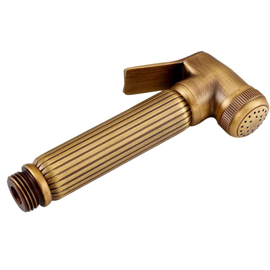 Tubayia Copper Bidet Sprayer Spray Head Shower Head Hand Shower for Toilet, Toilet, Bathroom (Bronze)