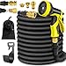 Produktbild Karvipark Flexibler Gartenschlauch 7.5m/25FT, Wasserschlauch Erweiterbarer Zauberschlauch mit Multi Funktions Spritzdüse Messing Adapter Knickfrei Flexischlauch fur Gartenbewässerung Autowäsche